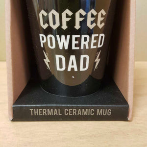 Dad Coffee Powered Travel Mug (approx. 15x9.5cm)