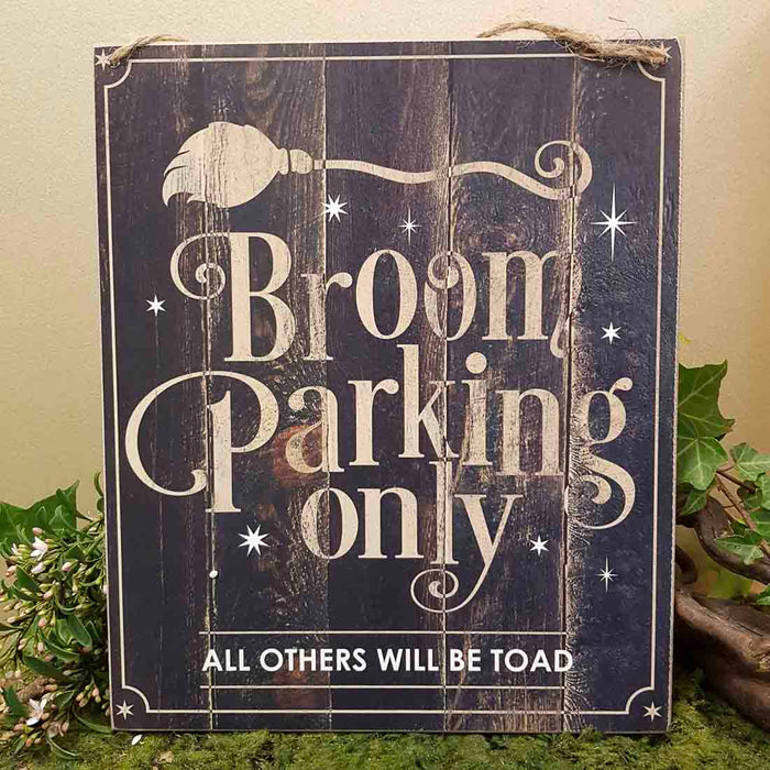Broom Parking Sign (approx. 25x30cm)