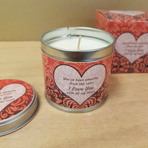 I Love You Soy Candle in a Tin
