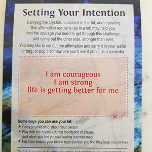 Courage Crystal Intention Kit