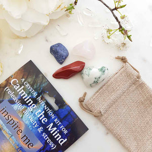 Calming The Mind Crystal Intention Kit.