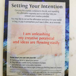Unleashing Creativity Crystal Intention Kit