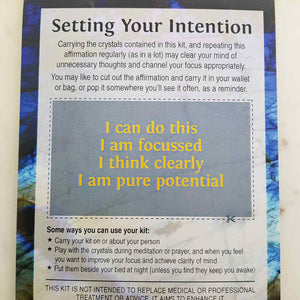 Study & Exams Crystal Intention Kit