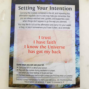 The Universe Has Got My Back Crystal Intention Kit