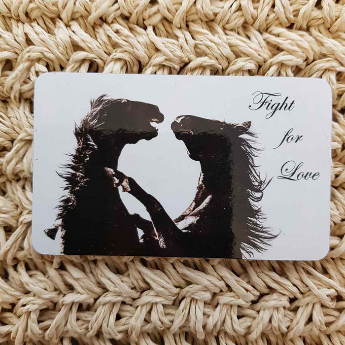 Fight For Love Horse Wisdom Magnet (approx. x9cm)