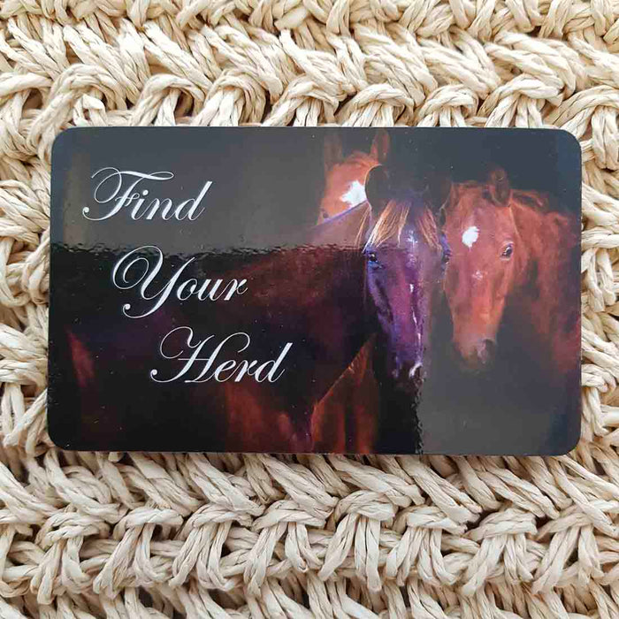 Find Your Herd Horse Wisdom Magnet (approx. x9cm)