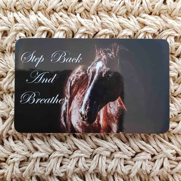 Step Back and Breathe Horse Wisdom Magnet (approx. x9cm)