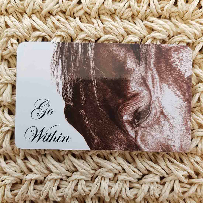 Go Within Horse Wisdom Magnet (approx. x9cm)