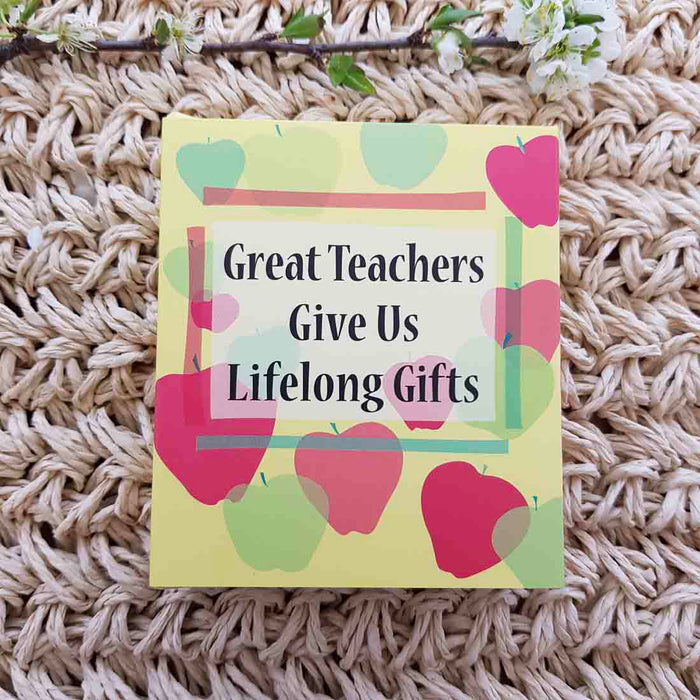 Great Teachers Give Us Lifelong Gifts (approx. 8.5x7cm)