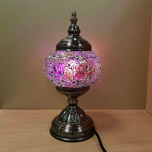 Pink Tones Turkish Style Mosaic Lamp