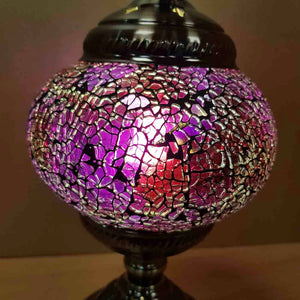 Pink Tones Turkish Style Mosaic Lamp