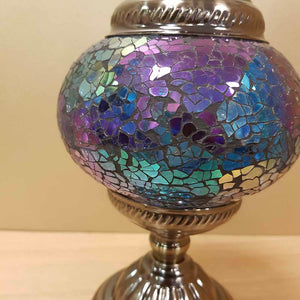 Purple & Blue Tones Turkish Style Mosaic Lamp