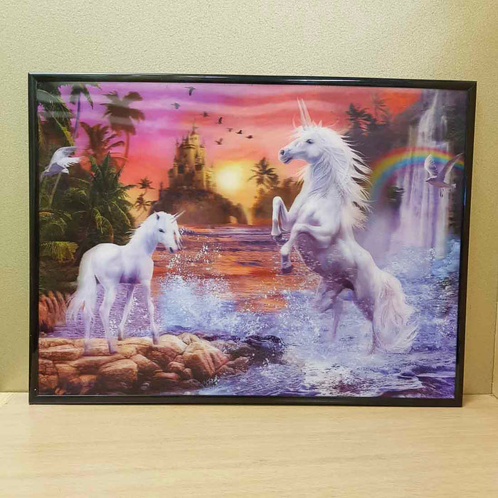 4D Unicorn Fantasy Picture (approx. 29x39cm)