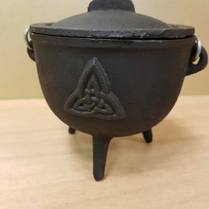 Incense Cauldron With Triquetra (cast iron)