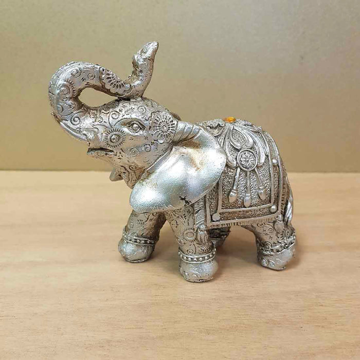 Silver Elephant (approx. 12x11cm)