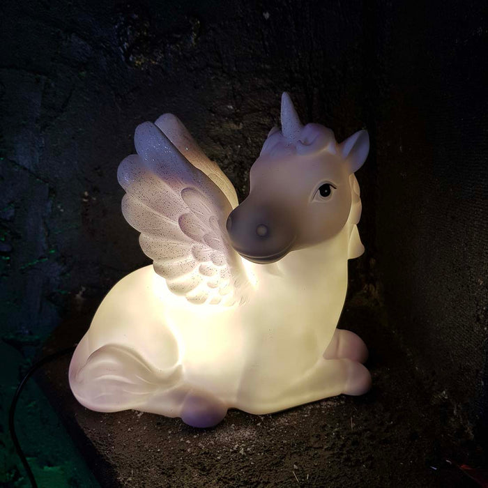 Winged Unicorn Lamp (assorted. approx. 16x19x10.8cm)