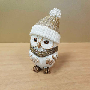 Gold Dusted Owl in Beanie