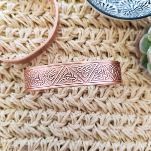 Triquetra Copper Bracelet with Magnets