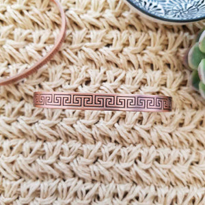 Arabesque Design Copper Bracelet with Magnet
