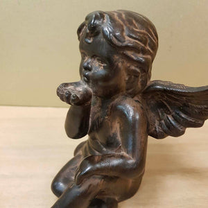 Brown Wash Angel Blowing a Kiss
