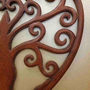 Carved Tree of Life Heart
