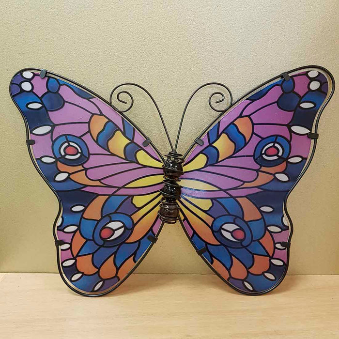 Mosaic Look Glass Butterfly (assorted. approx. 27x37.5cm)