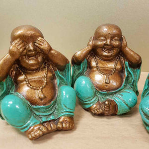 Set of 3 See Hear Speak No Evil Buddhas