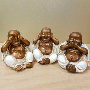 Set of 3 See Hear Speak No Evil Buddhas