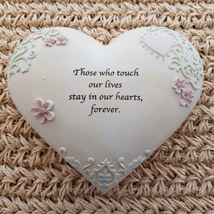 Those Who Touch Our Lives Heart (approx. 13.5x16cm)
