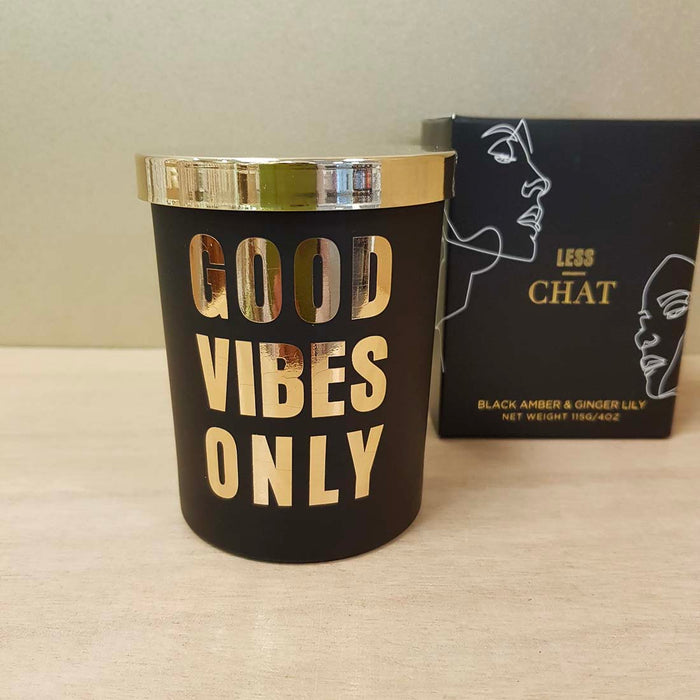 Good Vibes Only Candle in Glass Jar (approx. 10cm tall)