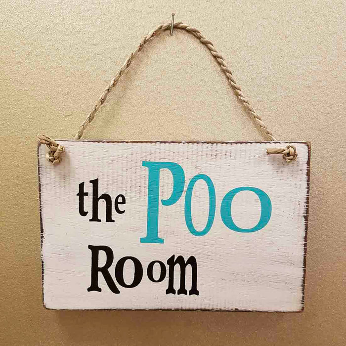 The Poo Room Sign (approx. 10x15cm)