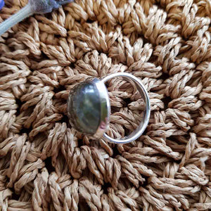 Labradorite Ring (sterling silver)