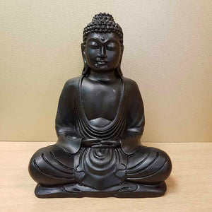 Buddha Statue (matte black. approx. 20cm high)