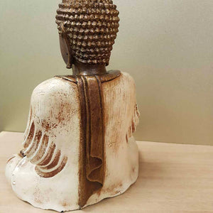 Bronze & Cream Buddha (approx. 27x23x24cm)