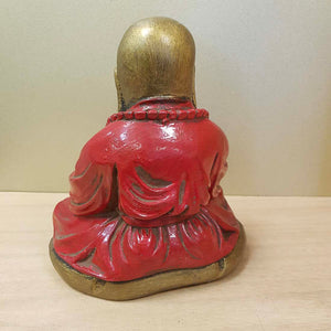 Omba Shaolin Buddha Statue (red & bronze) 20cm
