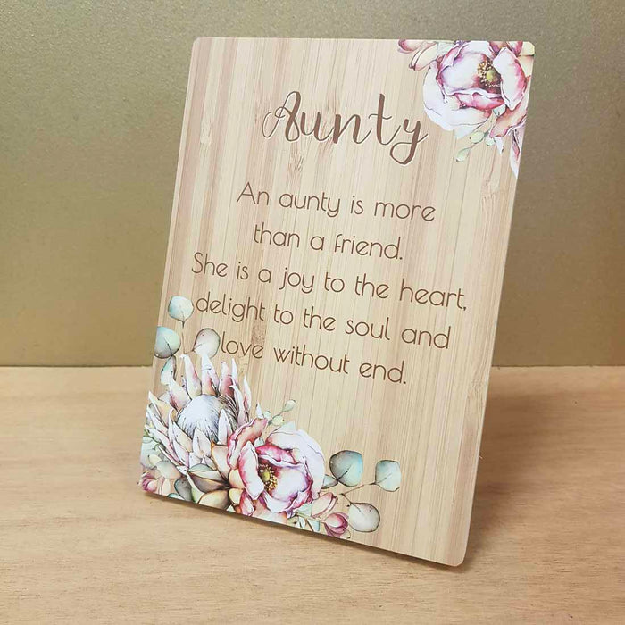 Aunty Plaque (approx. 18.5x13cm)