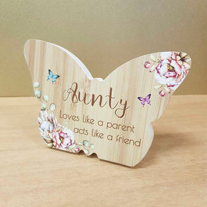 Aunty Butterfly Plaque