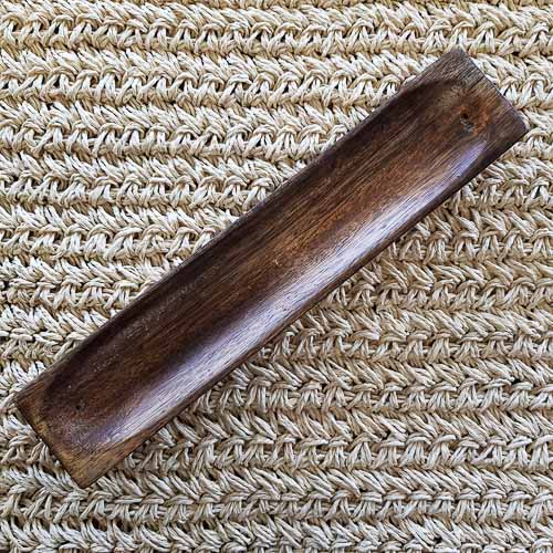 Wooden Boat Incense Holder (assorted. approx. 25x7cm)