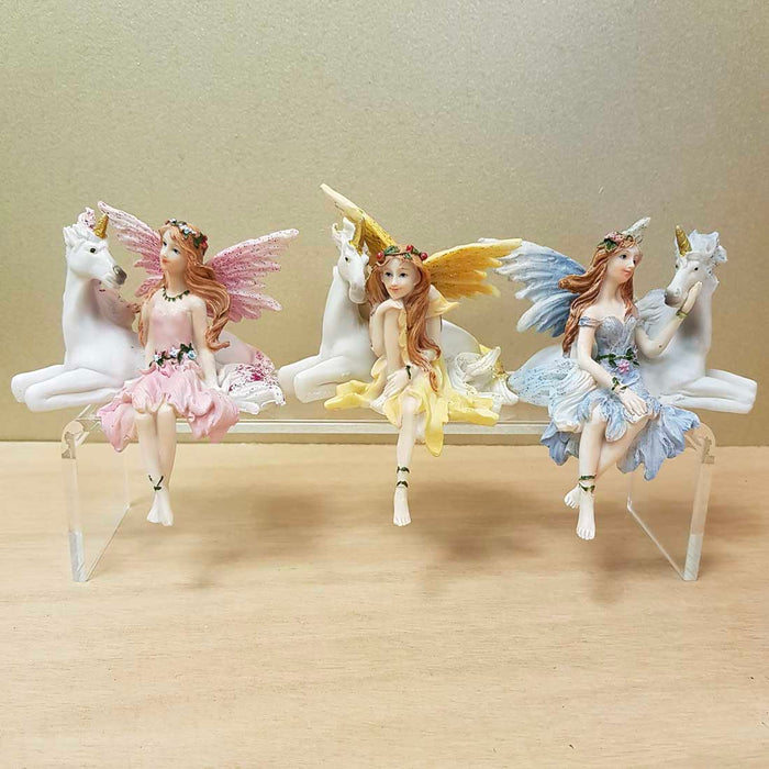 Seated Fairy & Unicorn (assorted styles)