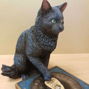 His Masters Voice Cat Figurine by Lisa Parker