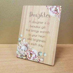 A Daughter is a Beautiful Gift Plaque