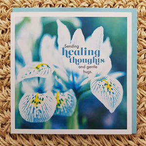 Sending Healing Thoughts and Gentle Hugs Card