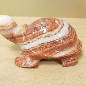 Marble Onyx aka Banded Calcite Turtle