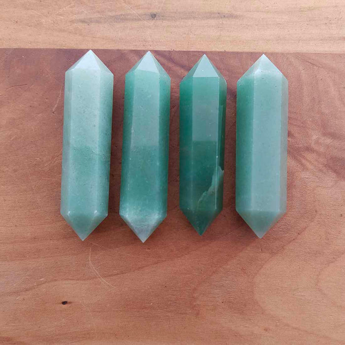 Green Aventurine Double Terminated Polished Point (assorted approx. 6-6.5x1.5x1.5cm)