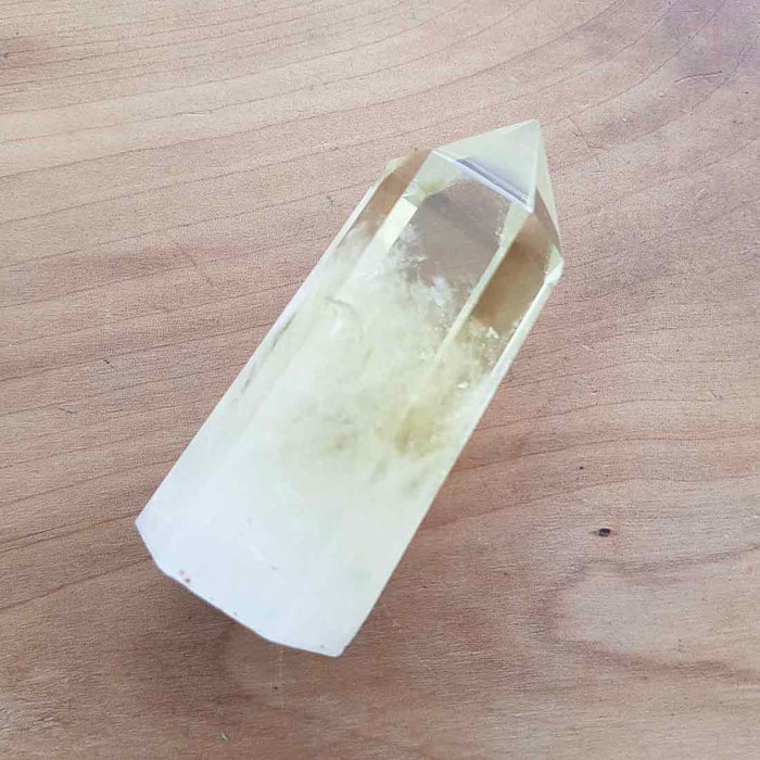 Natural Citrine Polished Point (approx. 7.5x2.5x2.5cm)