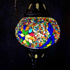 Colourful Turkish Swan Neck Style Mosaic Lamp