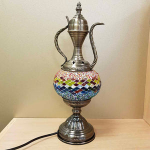 Rainbow Teapot Style Turkish Mosaic Lamp