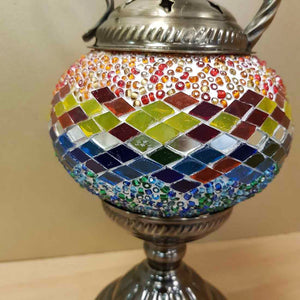 Rainbow Teapot Style Turkish Mosaic Lamp