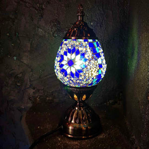 Moody Blues Turkish Style Mosaic Lamp