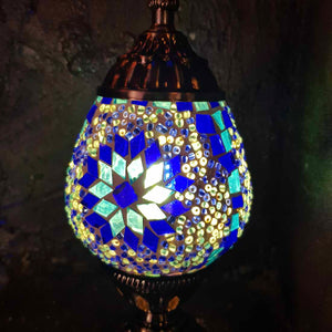 Moody Blues Turkish Style Mosaic Lamp